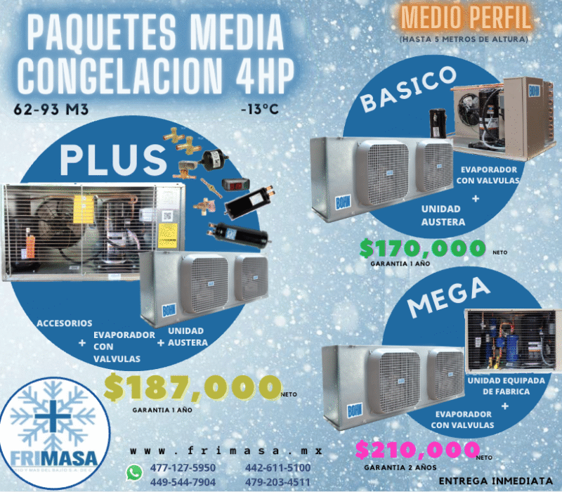 PAQUETES 4HP MEDIA CONGELACION MEDIO PERFIL